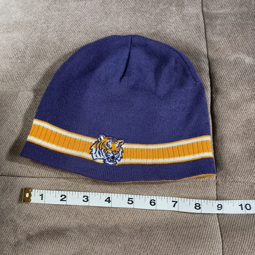 LSU Tigers Beanie Louisiana State Toboggan Ski Skull Cap Winter Snow Outdoor Hat